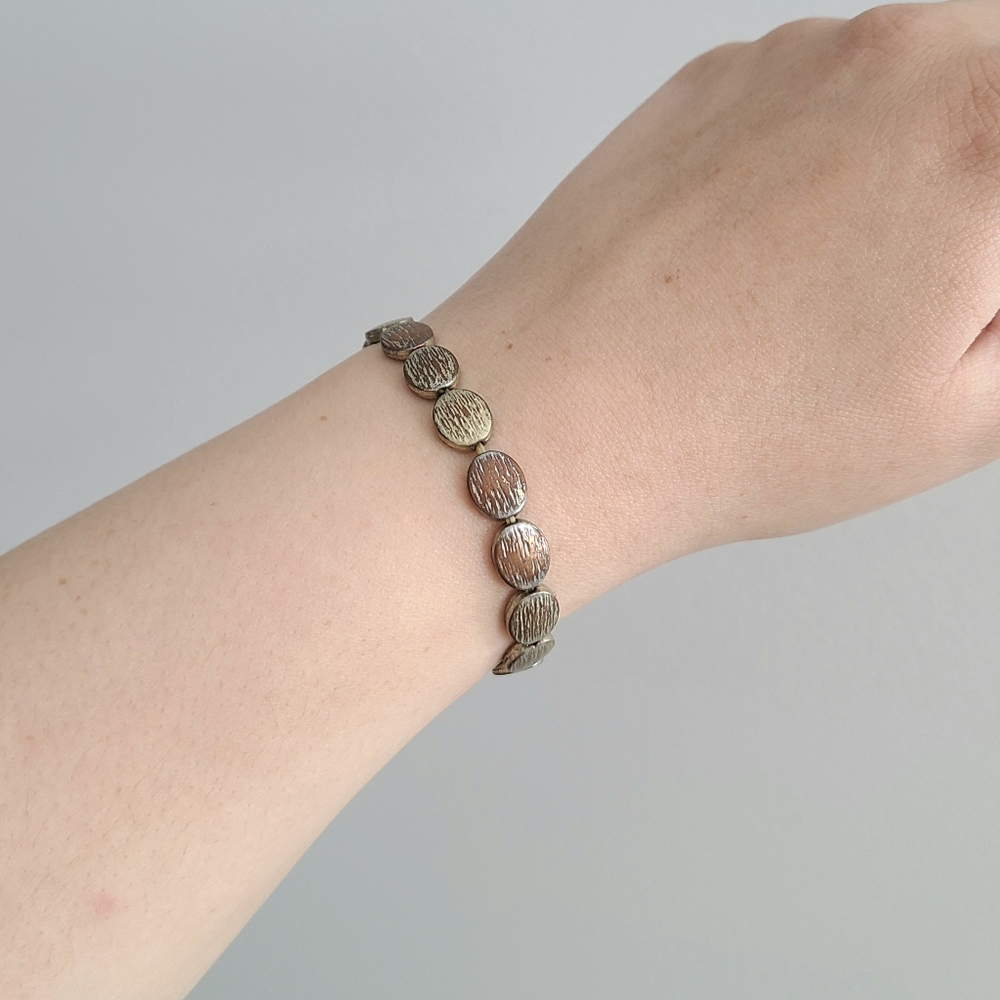 Free w. Purchase-Gold Bead Elastic Bracelet